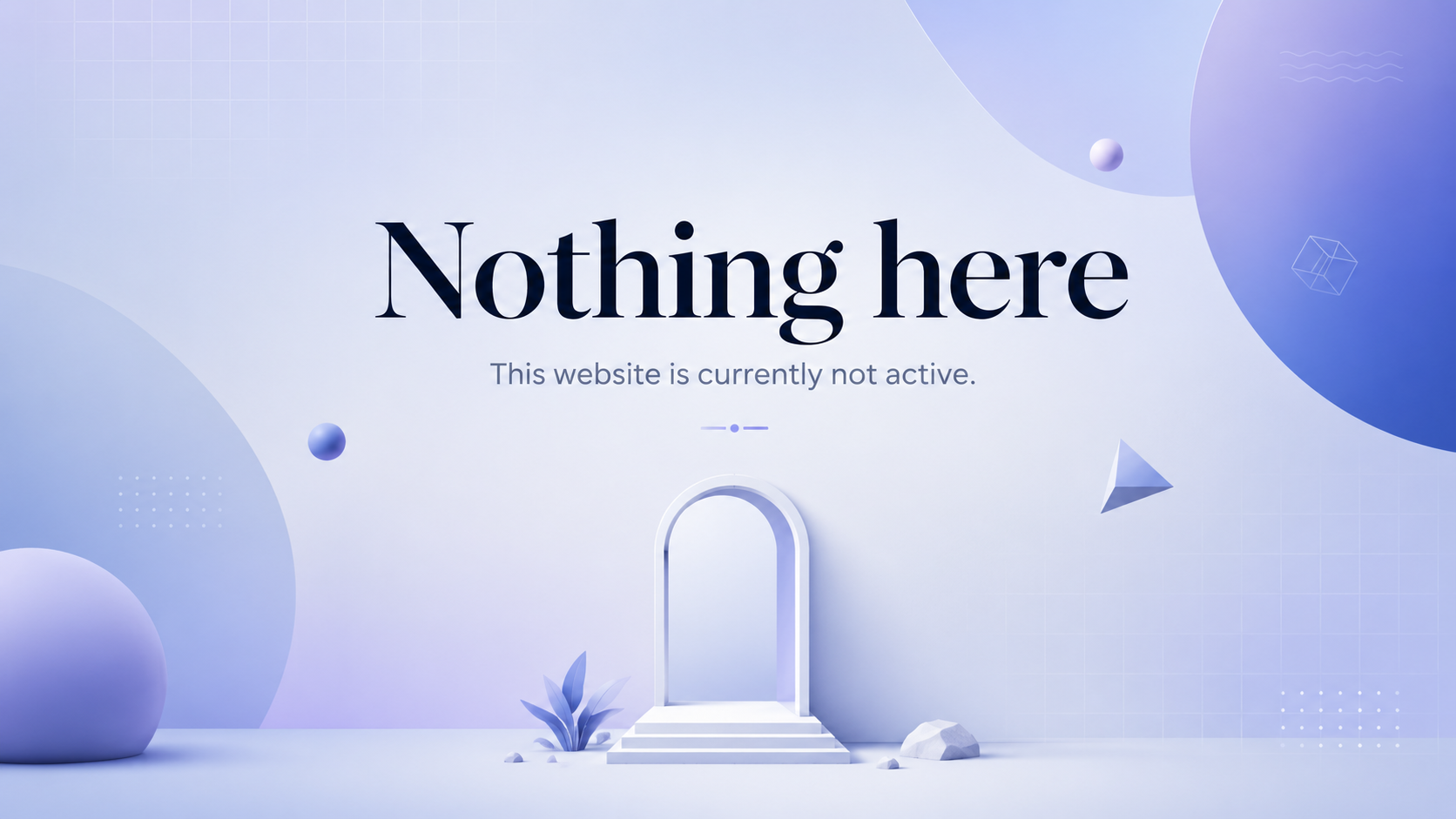 Nothing here. This website is currently not active.